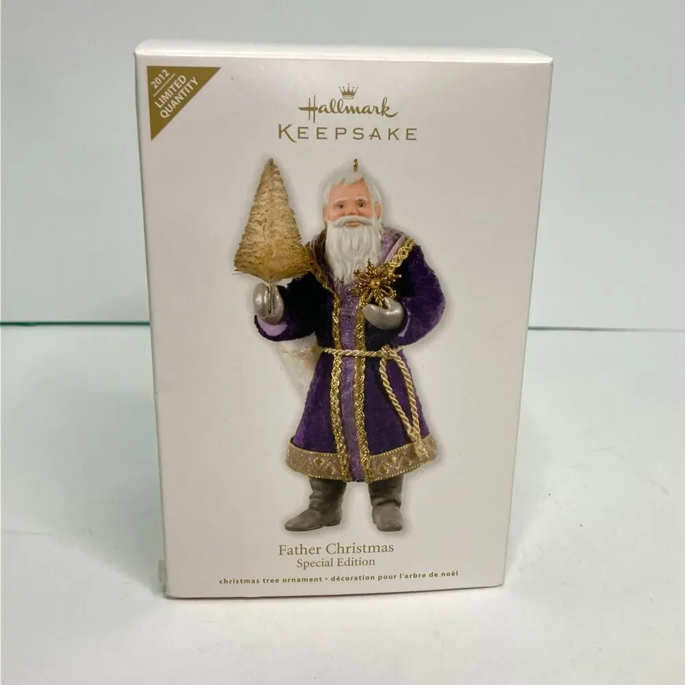Hallmark FATHER CHRISTMAS 2012 Keepsake Ornament  Santa Purple Special Edition